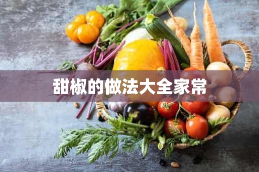 甜椒的做法大全家常 甜椒的做法大全家常