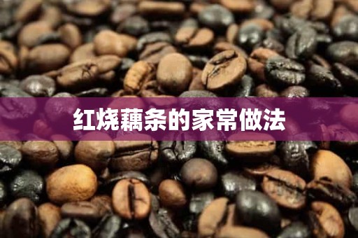 红烧藕条的家常做法 红烧藕条的家常做法