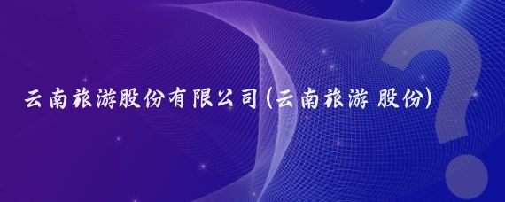 云南旅游股份有限公司(云南旅游 股份)