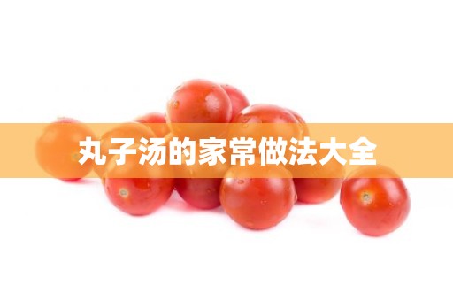 丸子汤的家常做法大全 丸子汤的家常做法大全