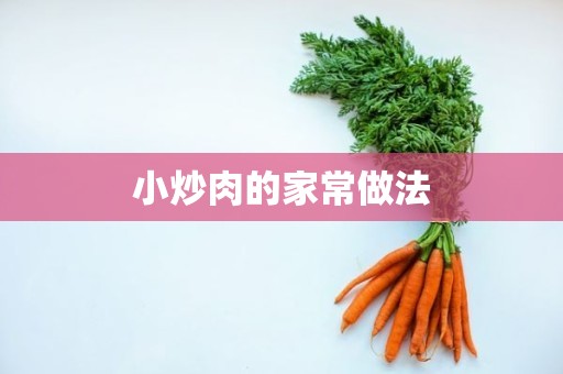 小炒肉的家常做法 小炒肉的家常做法