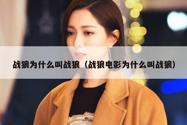 战狼为什么叫战狼(战狼电影为什么叫战狼)