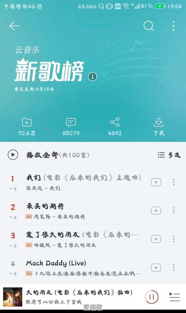 当前最火的10首音乐是什么 - 爱唱歌