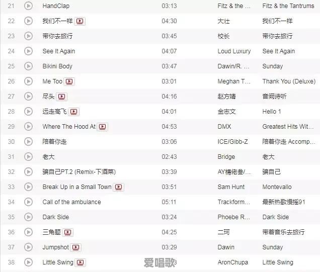 播放抖音流行歌曲大全视频 - 爱唱歌