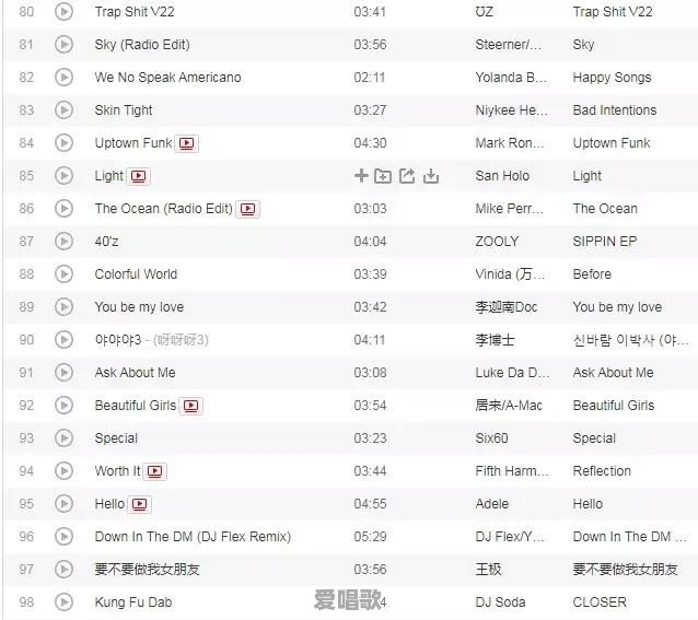 播放抖音流行歌曲大全视频 - 爱唱歌