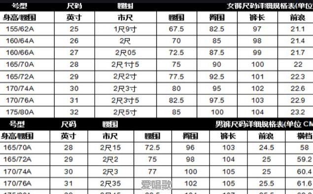 29码的裤子标准是什么 29码的裤子标准是什么 - 爱唱歌
