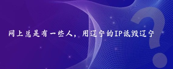 网上总是有一些人,用辽宁的IP诋毁辽宁,诋毁大连,用山东的IP诋毁山东