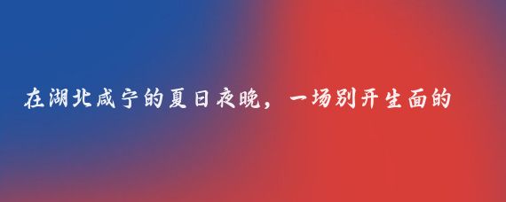 在湖北咸宁的夏日夜晚,一场别开生面的文明新风尚温馨邻里情文明宣传进社区暨